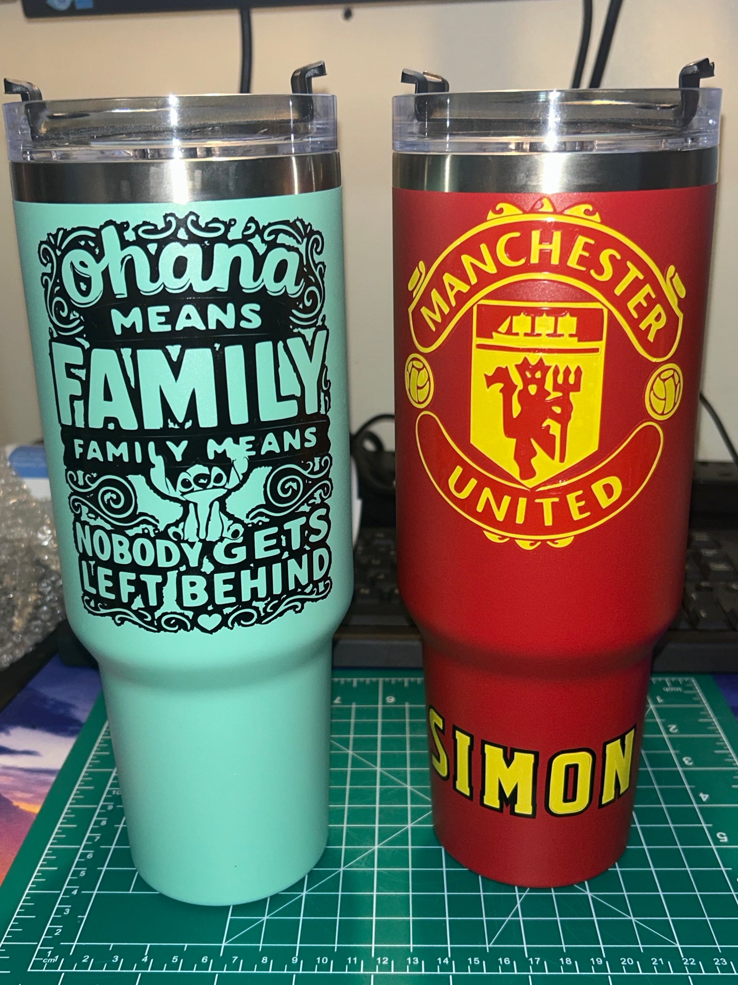 Personalise insulated steel tumbler with straw 1200ML
