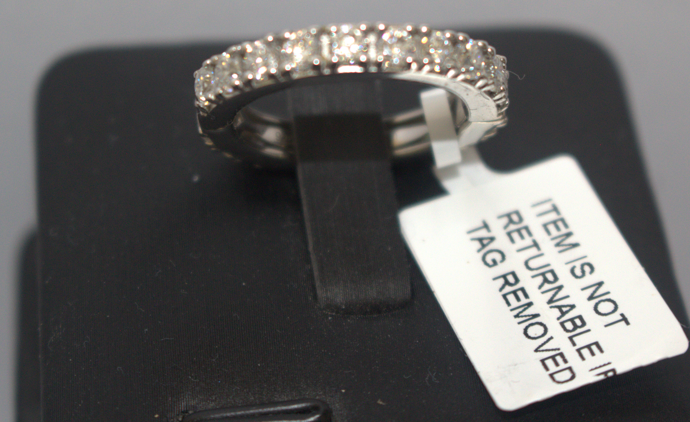 Moissanite Full Eternity Band Ring