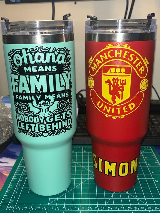 Personalise insulated steel tumbler with straw 1200ML