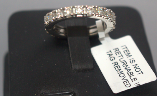Moissanite Full Eternity Band Ring